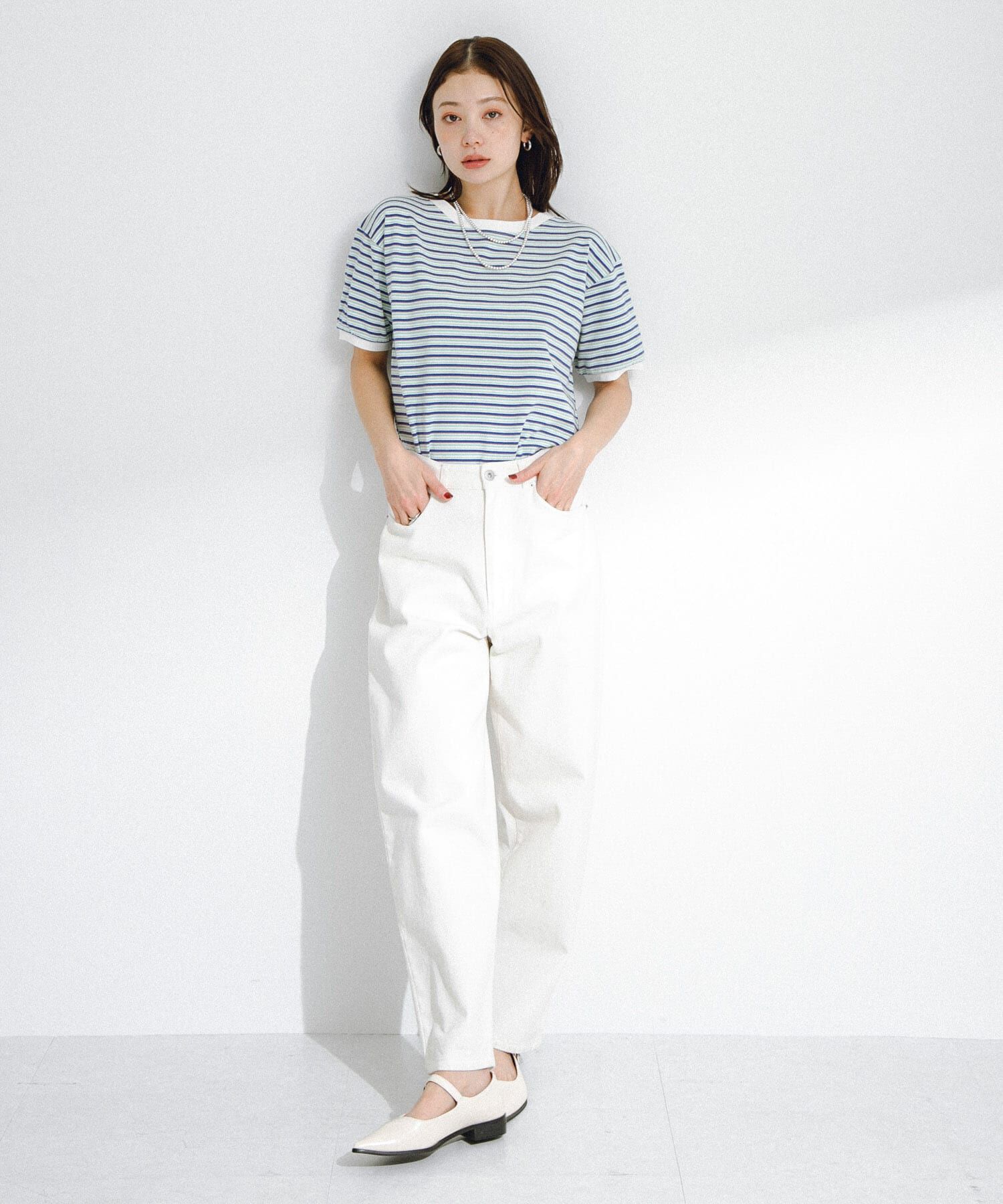Sonny Label 「『別注』STAR&STRIPE&times;Sonny Label　マルチボーダーTシャツ」|Tシャツ・カットソー|