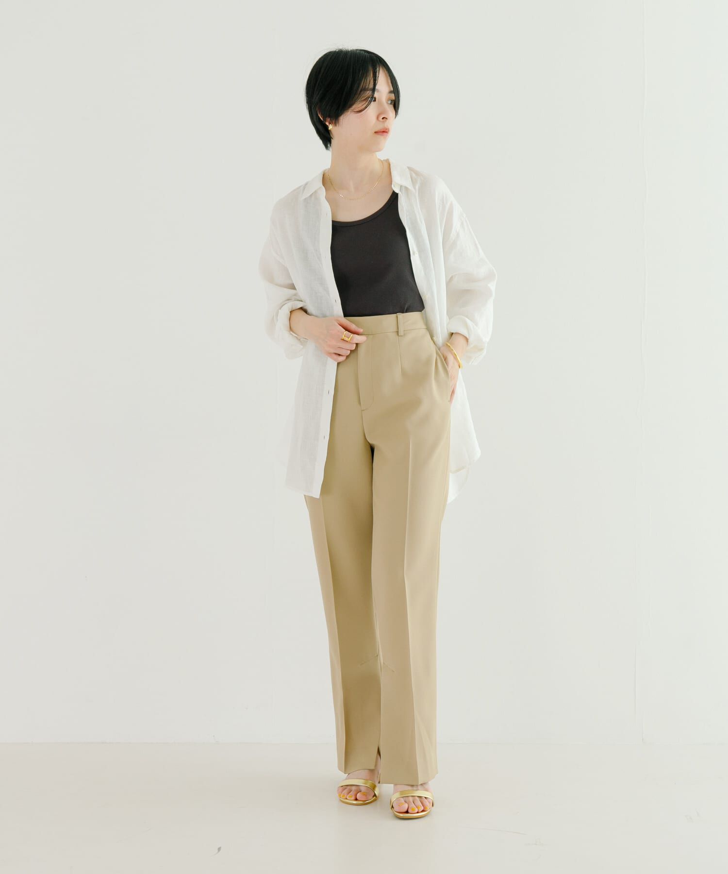 URBAN RESEARCH「『MADE IN JAPAN』リブタンクトップ」|タンクトップ|