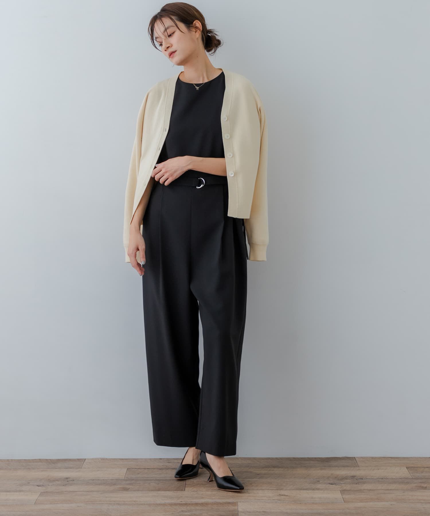 URBAN RESEARCH「『2サイズ展開』ベルト付きオールインワン」|スカート|