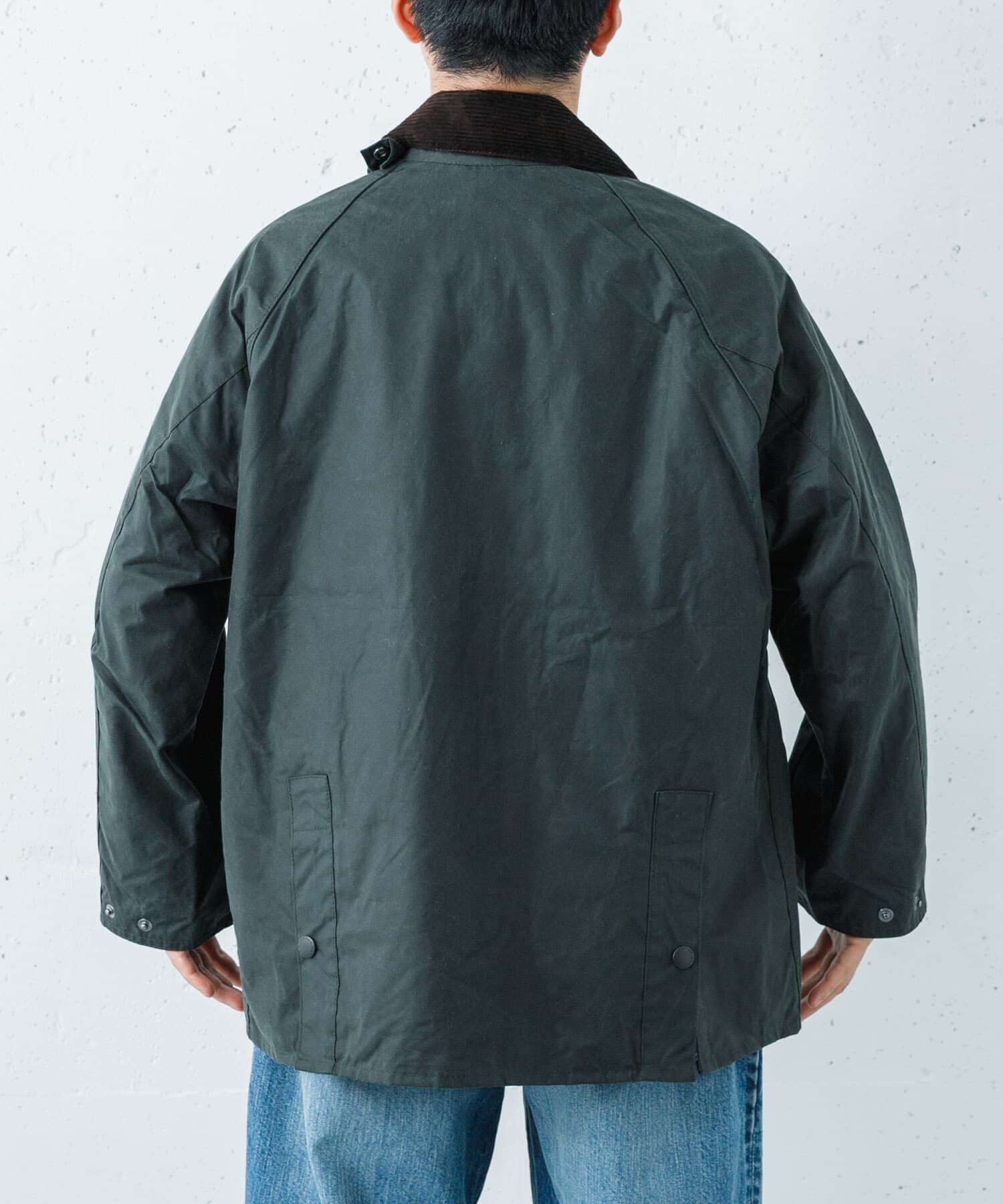 URBAN RESEARCH「Barbour　OS BEDALE WAX JACKET」|ノーカラーコート|