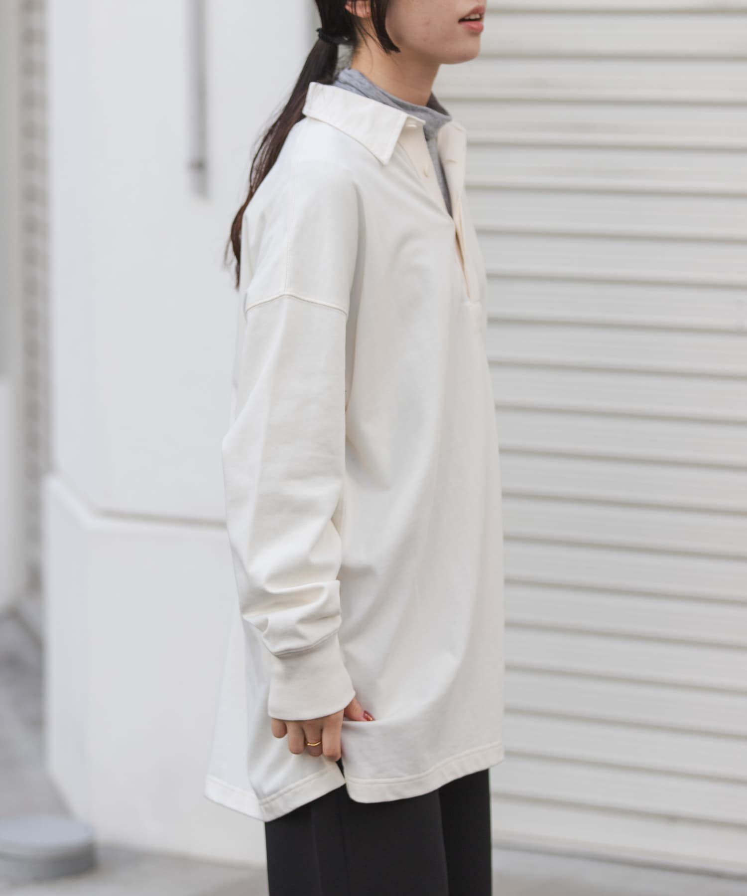 URBAN RESEARCH DOORS「FORK&SPOON　ガーメントダイビッグラガーシャツ」|Tシャツ・カットソー|