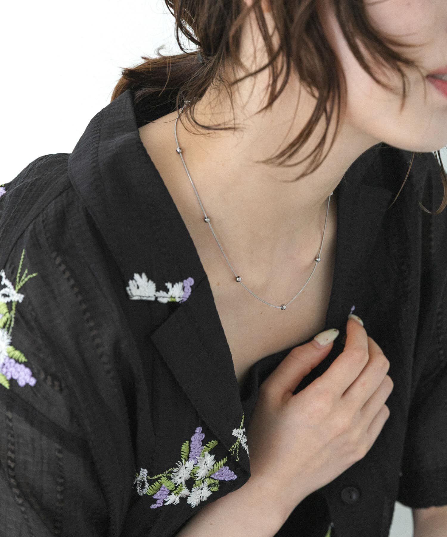 Sonny Label 「ステンレスボール&times;スネークチェーンネックレス」|ネックレス|
