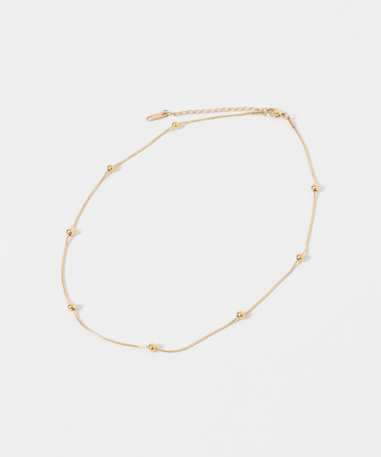 Sonny Label 「ステンレスボール&times;スネークチェーンネックレス」|ネックレス|