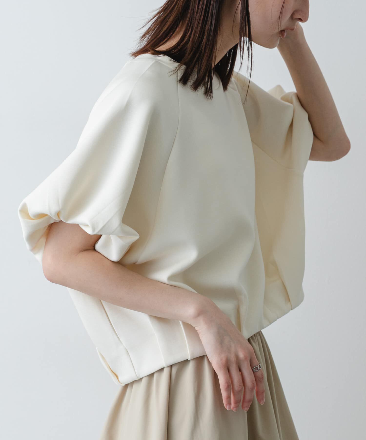 SENSE OF PLACE by URBAN RESEARCH「撥水コクーンカットトップ」|Tシャツ・カットソー|アイボリー