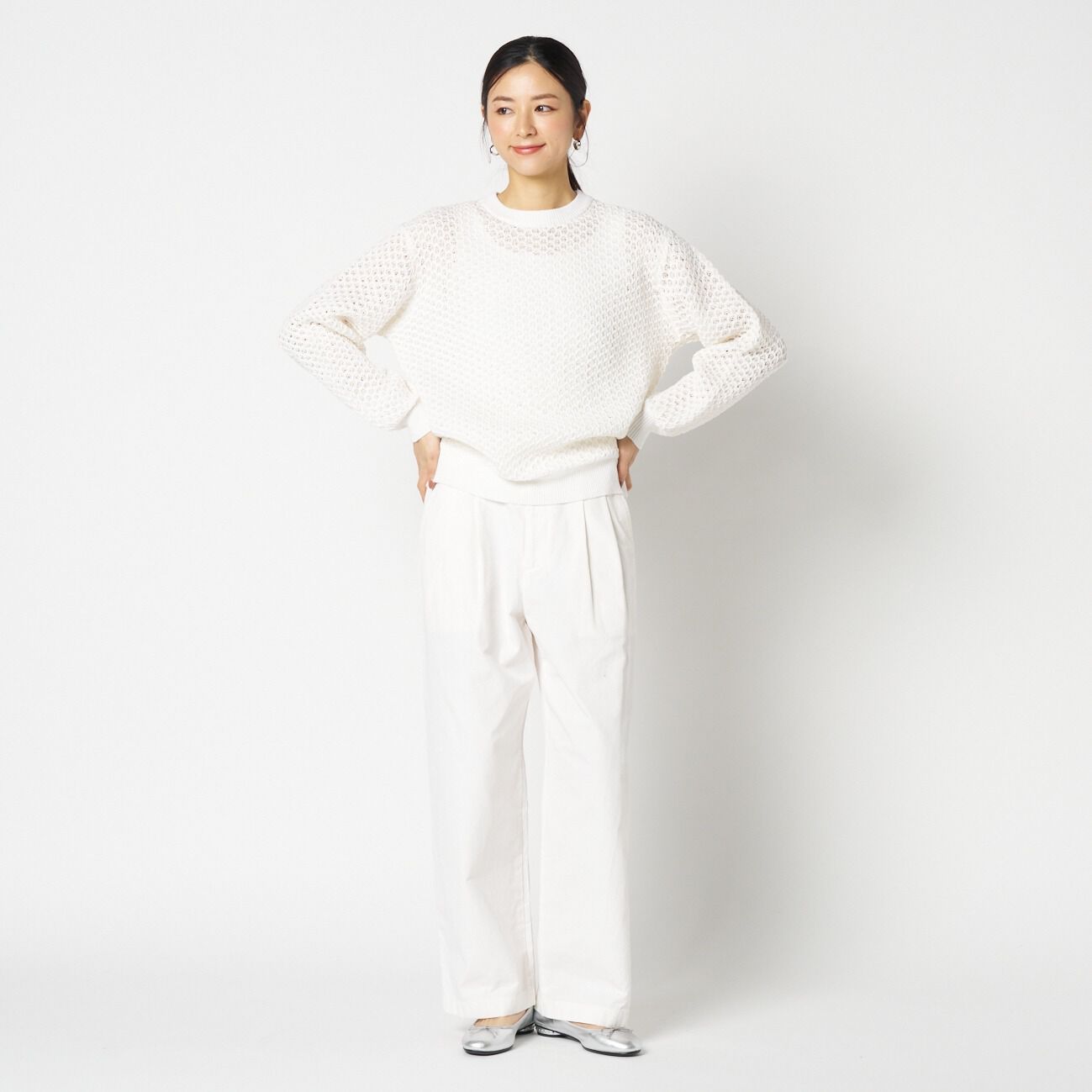 HELIOPOLE「HELIOPOLE LILY YARN MESH KNIT」|ニット・セーター|
