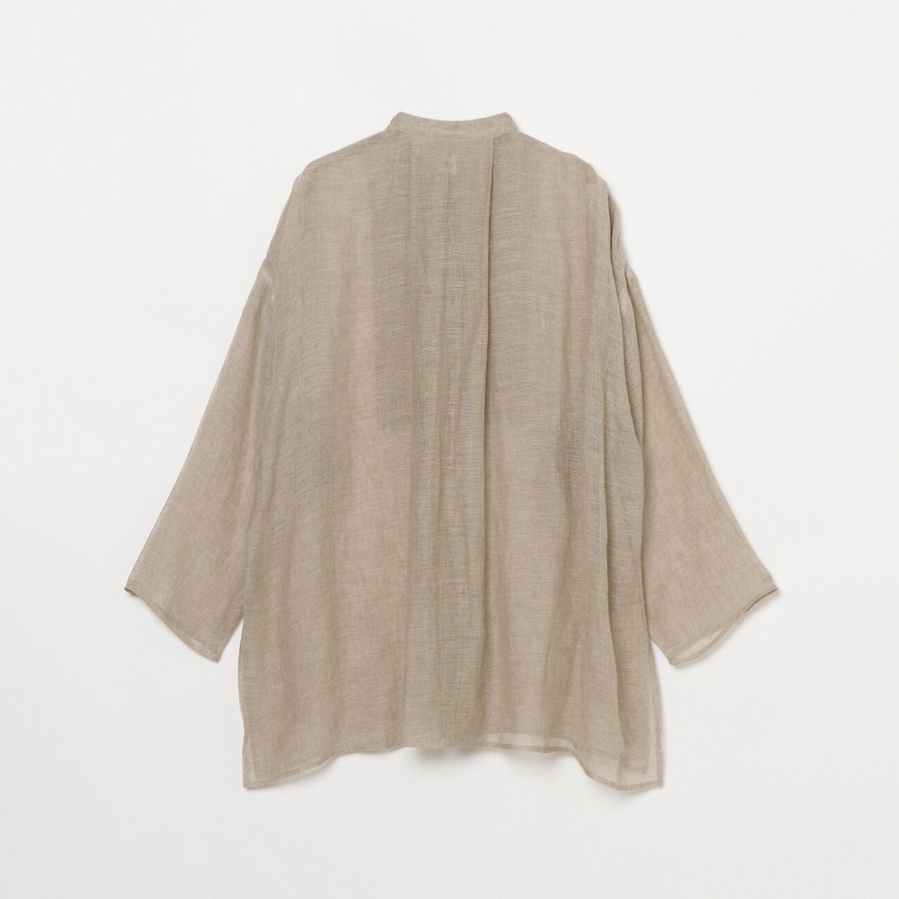 HELIOPOLE「HELIOPOLE LINEN MESH BAND COLLER SHIRT」|シャツ・ブラウス|