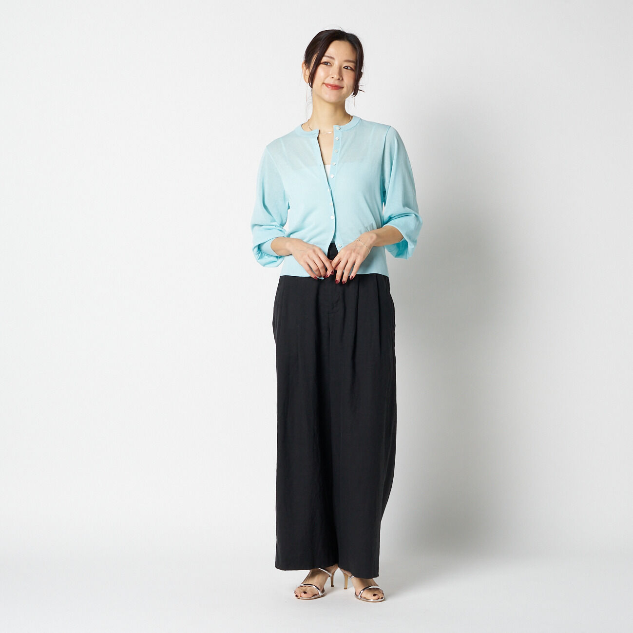 HELIOPOLE「HELIOPOLE SHEER KNIT CARDIGAN」|ニット・セーター|