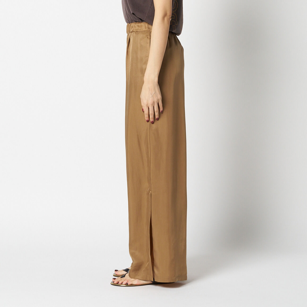 HELIOPOLE「HELIOPOLE CUPRO SLIT EASY PANTS」|チノ|