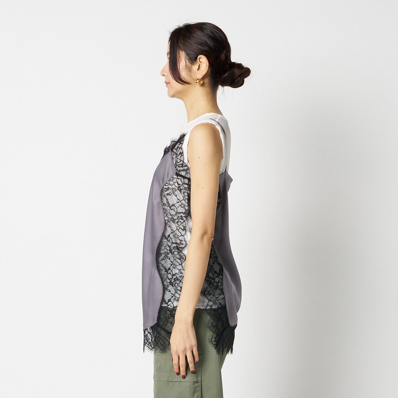 HELIOPOLE「HELIOPOLE SATIN LACE CAMISOLE」|その他|