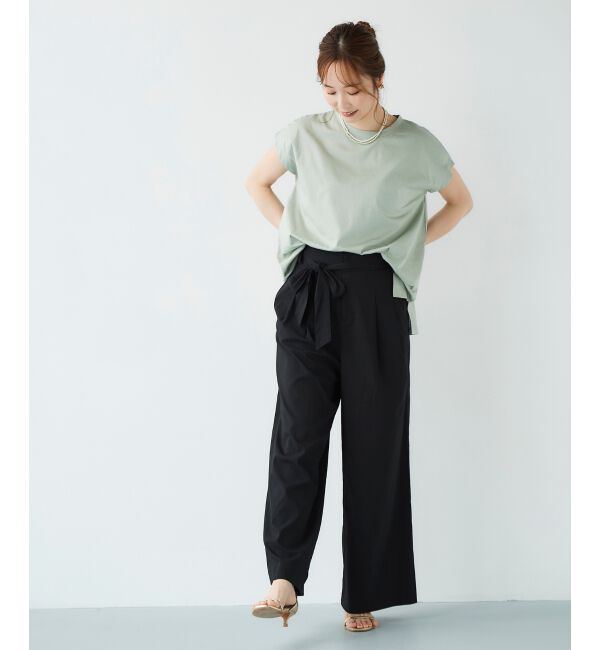 le.coeur blanc「オーガニックコットンフレンチスリーブTシャツ」|Tシャツ・カットソー|