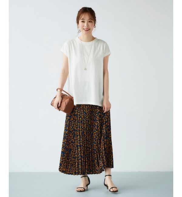 le.coeur blanc「オーガニックコットンフレンチスリーブTシャツ」|Tシャツ・カットソー|