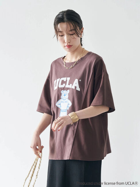 earth music&ecology「別注 UCLA バック切り替え半袖Tシャツ」|Tシャツ・カットソー|