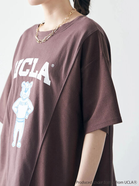 earth music&ecology「別注 UCLA バック切り替え半袖Tシャツ」|Tシャツ・カットソー|