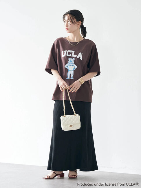 earth music&ecology「別注 UCLA バック切り替え半袖Tシャツ」|Tシャツ・カットソー|