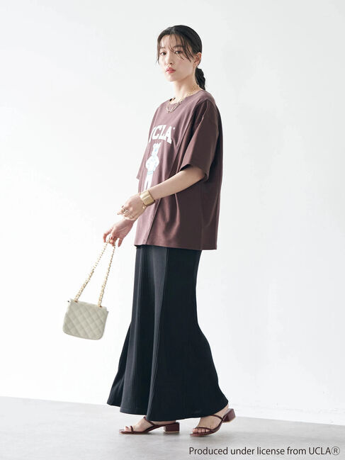 earth music&ecology「別注 UCLA バック切り替え半袖Tシャツ」|Tシャツ・カットソー|