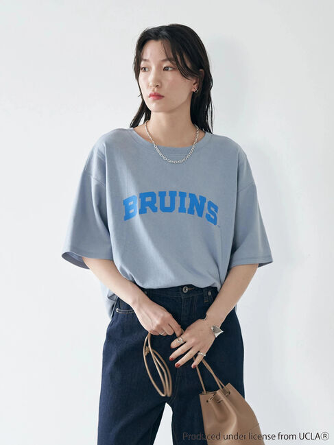 earth music&ecology「別注 UCLA バック切り替え半袖Tシャツ」|Tシャツ・カットソー|