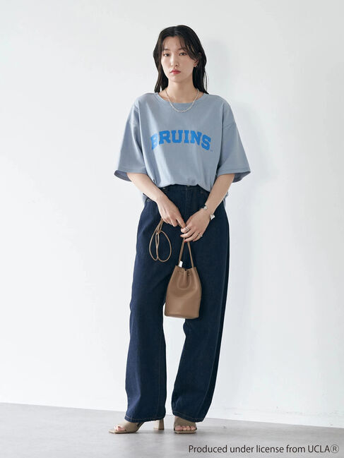 earth music&ecology「別注 UCLA バック切り替え半袖Tシャツ」|Tシャツ・カットソー|