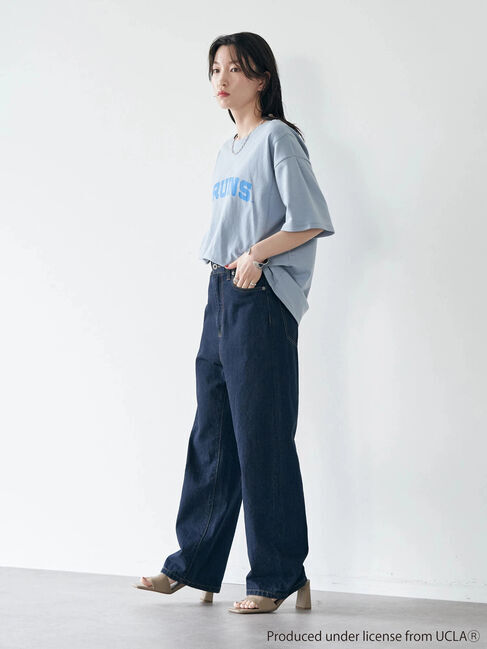 earth music&ecology「別注 UCLA バック切り替え半袖Tシャツ」|Tシャツ・カットソー|