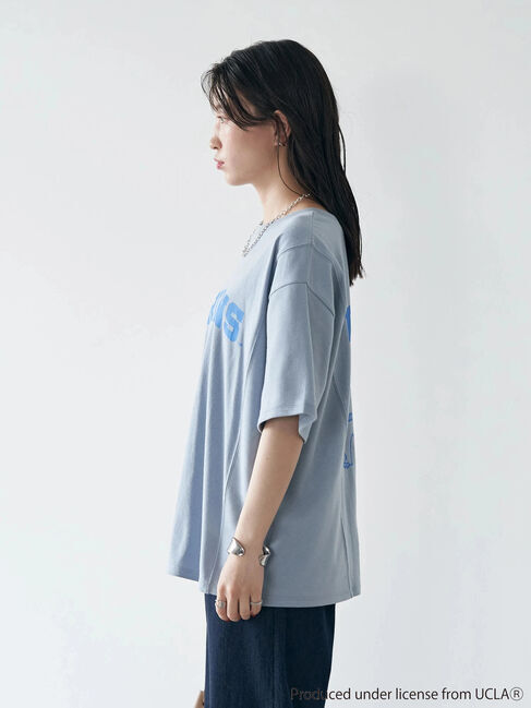 earth music&ecology「別注 UCLA バック切り替え半袖Tシャツ」|Tシャツ・カットソー|
