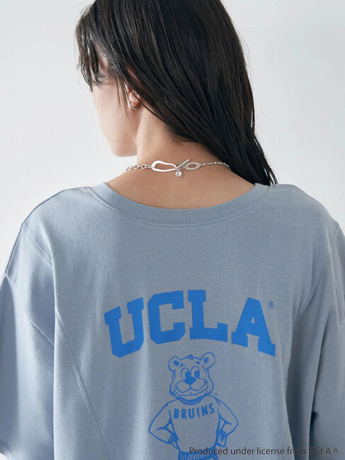 earth music&ecology「別注 UCLA バック切り替え半袖Tシャツ」|Tシャツ・カットソー|