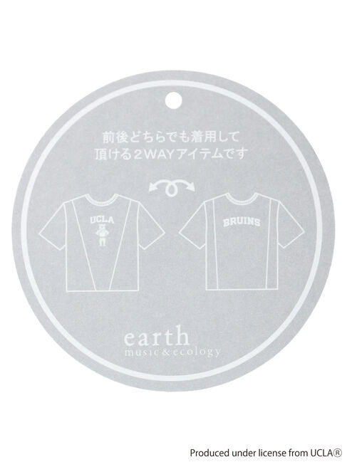 earth music&ecology「別注 UCLA バック切り替え半袖Tシャツ」|Tシャツ・カットソー|