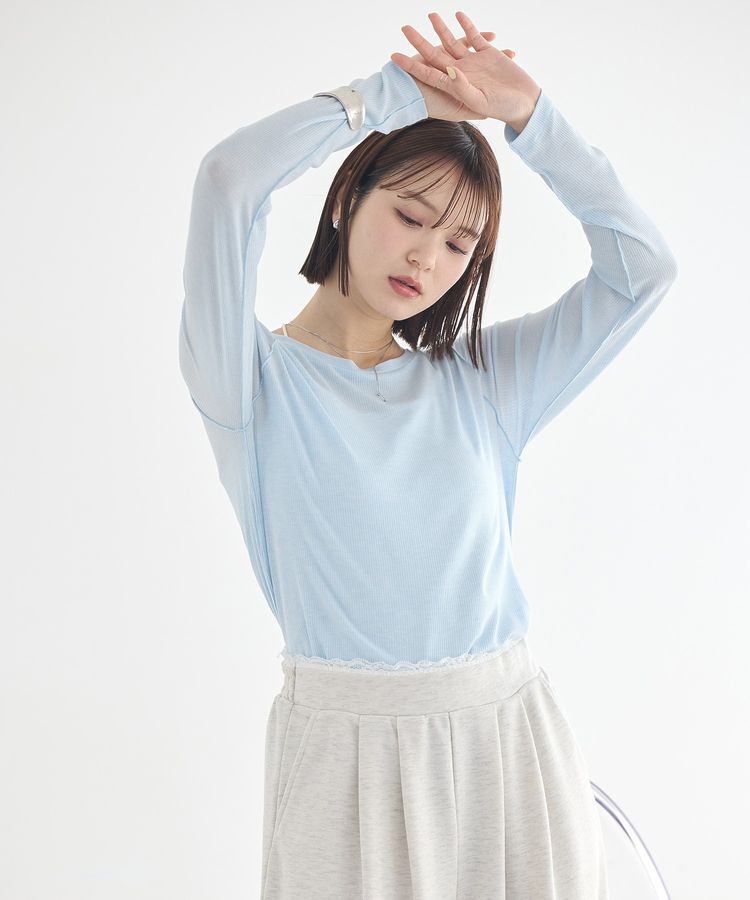 earth music&ecology「微シアーメロープルオーバー」|Tシャツ・カットソー|