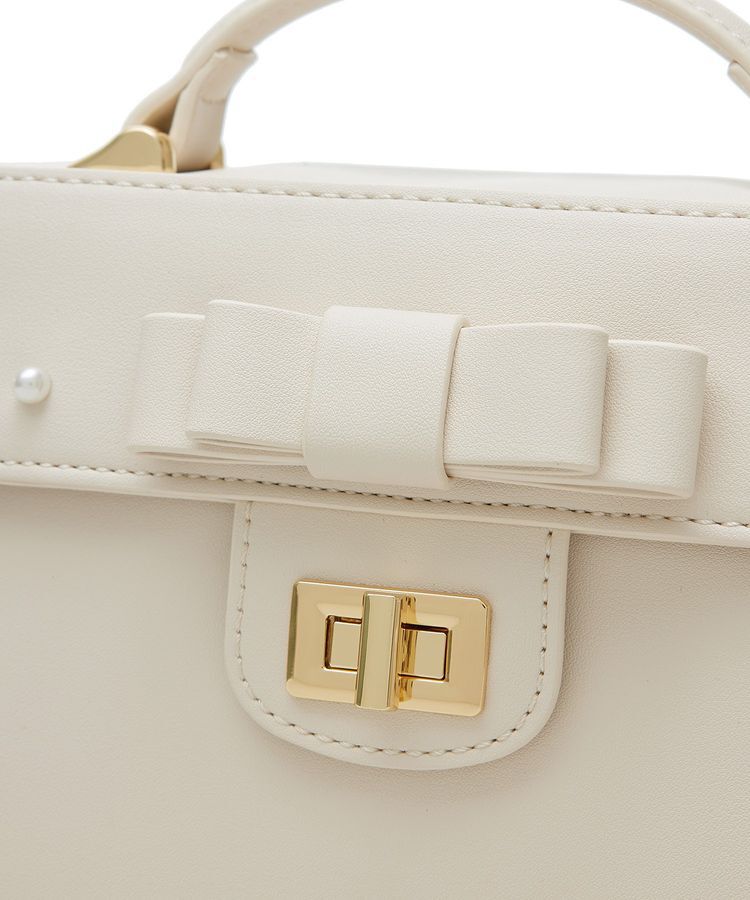 Maison de FLEUR「EC限定フロントリボントップハンドルバッグ」|ハンドバッグ|