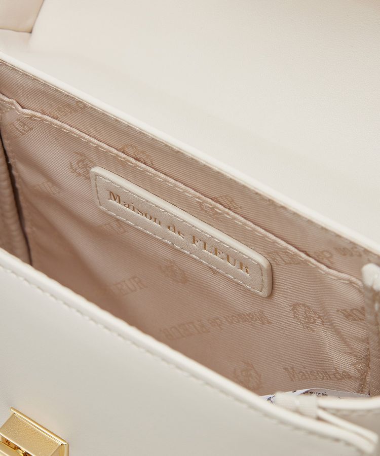 Maison de FLEUR「EC限定フロントリボントップハンドルバッグ」|ハンドバッグ|