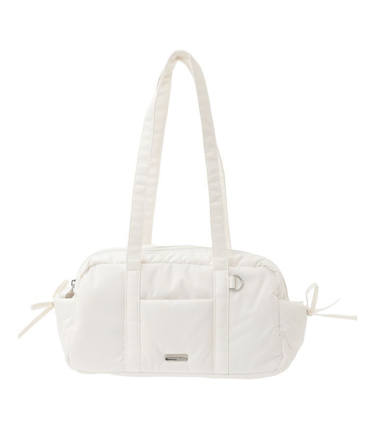 Maison de FLEUR「サイドリボンパファーボストンバッグ」|トートバッグ|