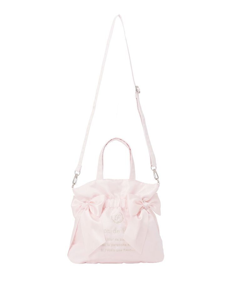 Maison de FLEUR「オーガンジーダブルリボン2Wayトートバッグ」|トートバッグ|