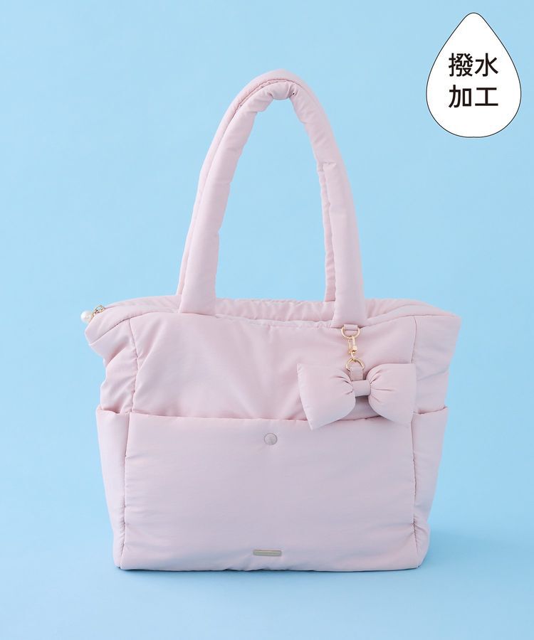 Maison de FLEUR「【撥水加工】パファーキャリーオントートバッグ」|トートバッグ|ピンク