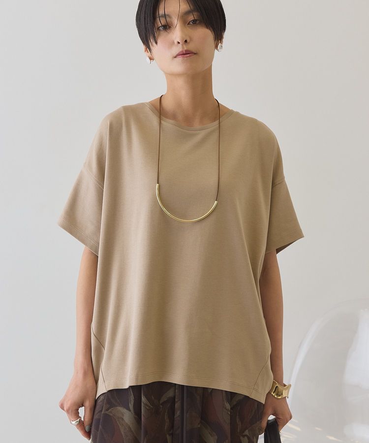 AMERICAN HOLIC「【接触冷感+UVカット】半袖コクーンカットプルオーバー」|Tシャツ・カットソー|