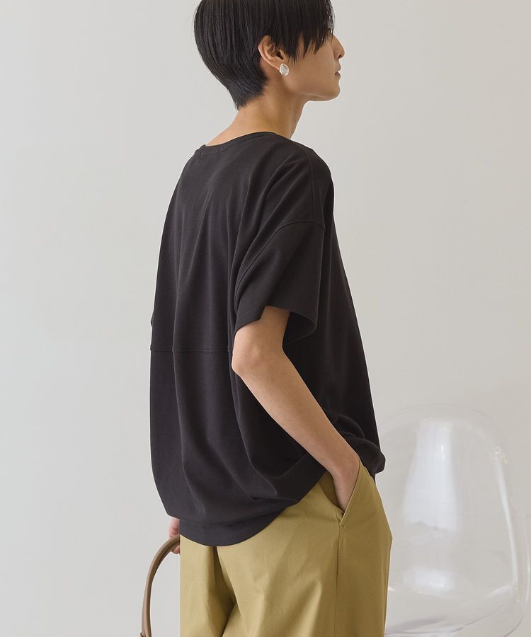 AMERICAN HOLIC「【接触冷感+UVカット】半袖コクーンカットプルオーバー」|Tシャツ・カットソー|