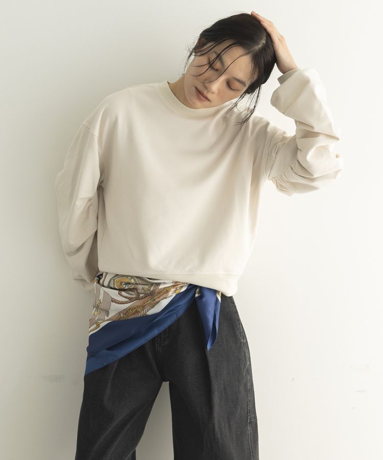 GARAGE OF GOOD CLOTHING「ミニ裏毛袖ギャザープルオーバー」|Tシャツ・カットソー|