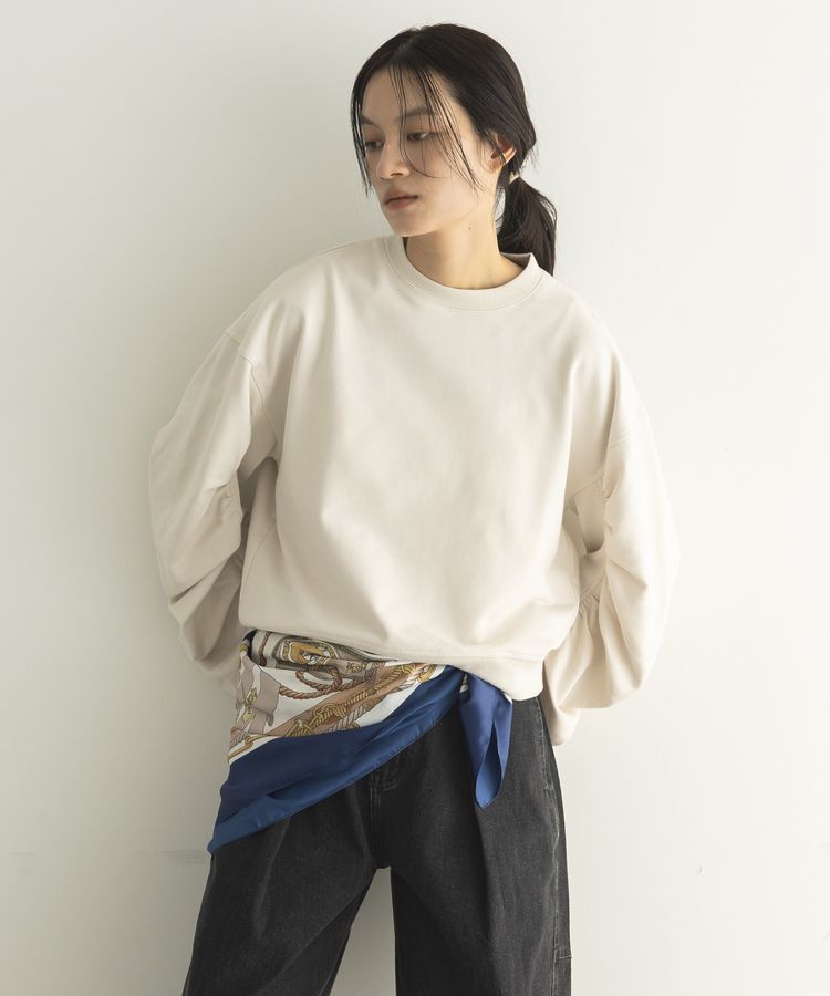 GARAGE OF GOOD CLOTHING「ミニ裏毛袖ギャザープルオーバー」|Tシャツ・カットソー|