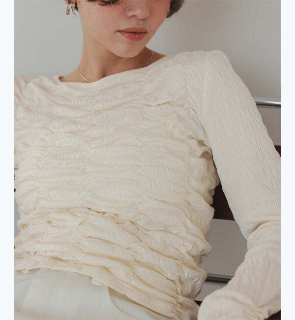 titivate「ロングスリーブシャーリングトップス」|Tシャツ・カットソー|