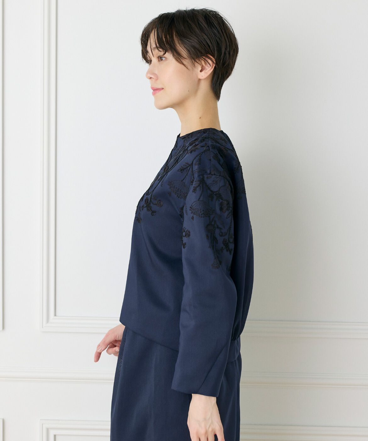 INED「《大きいサイズ》フロントジップブルゾン《la veille by SUPERIOR CLOSET》」|その他|