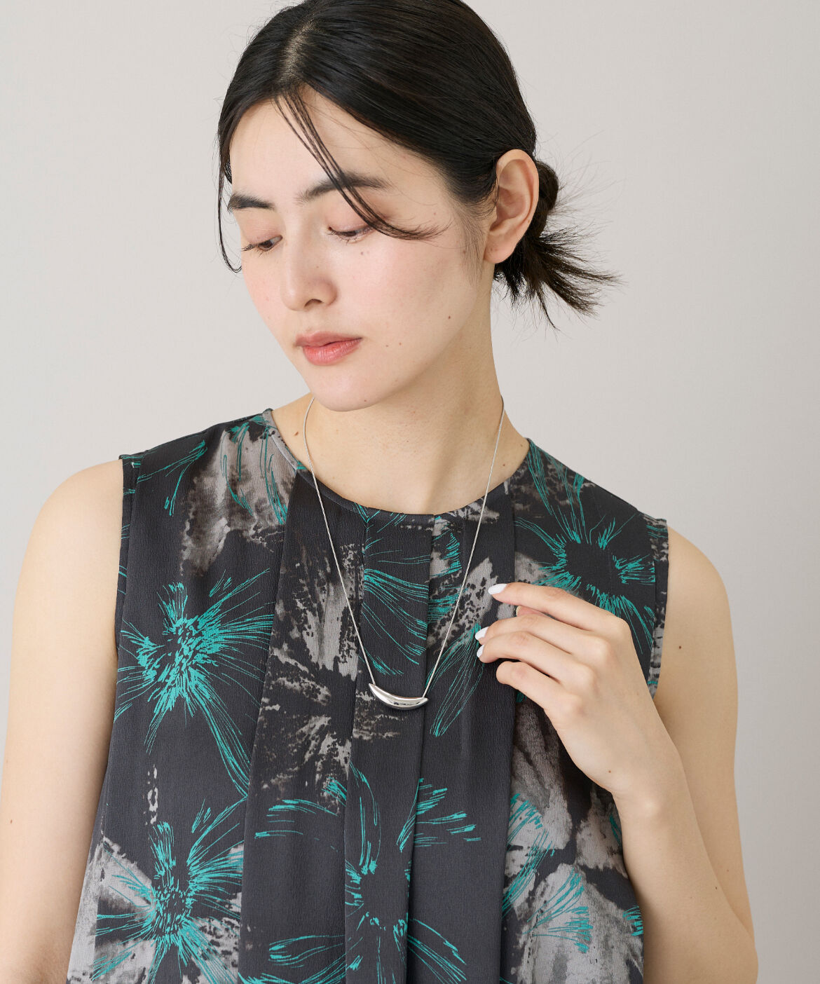 Le Souk「メタルモチーフ ロングネックレス」|ネックレス|