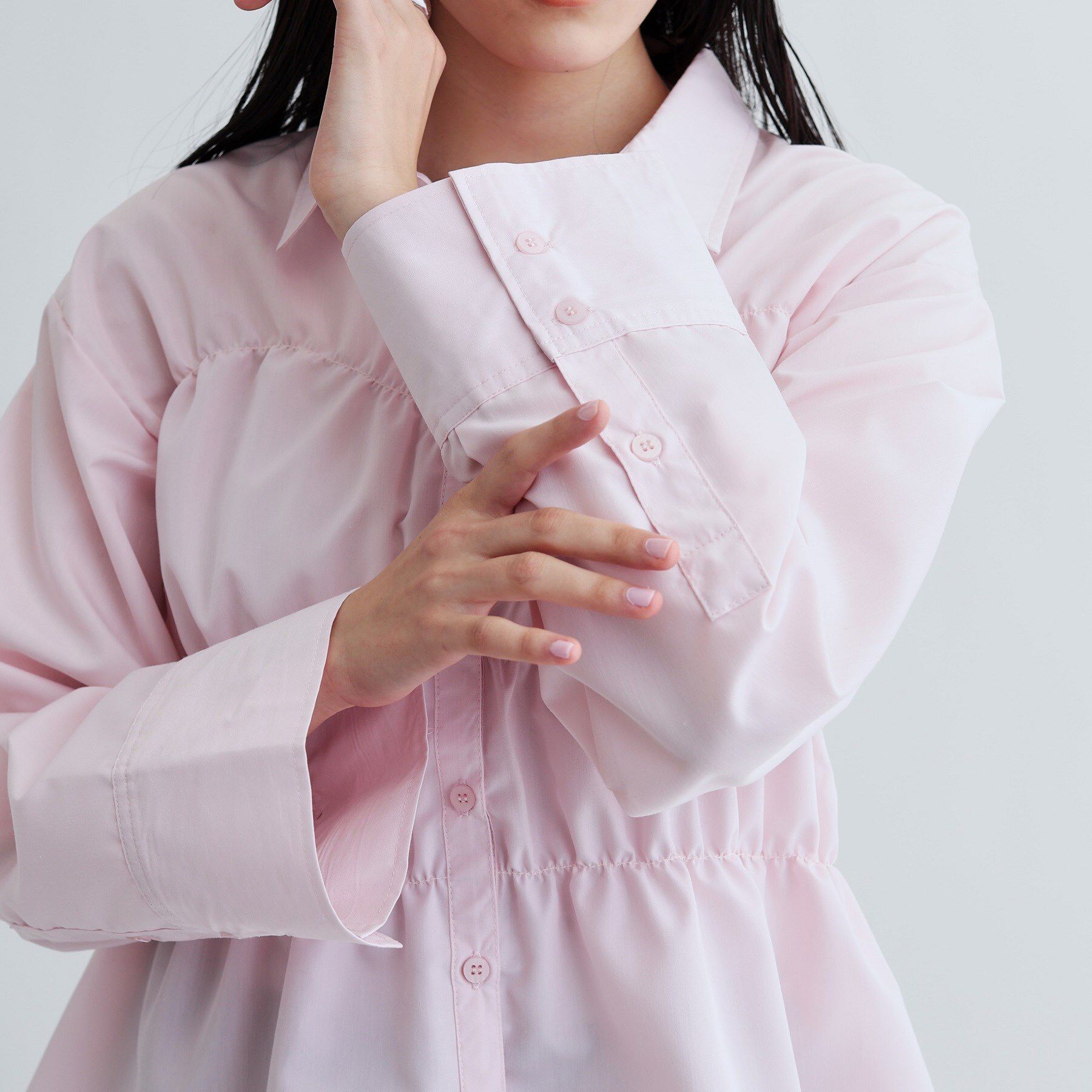 GALLEST「【ZOZO・一部店舗限定】シャーリングビスチェデザインシャツ」|シャツ・ブラウス|