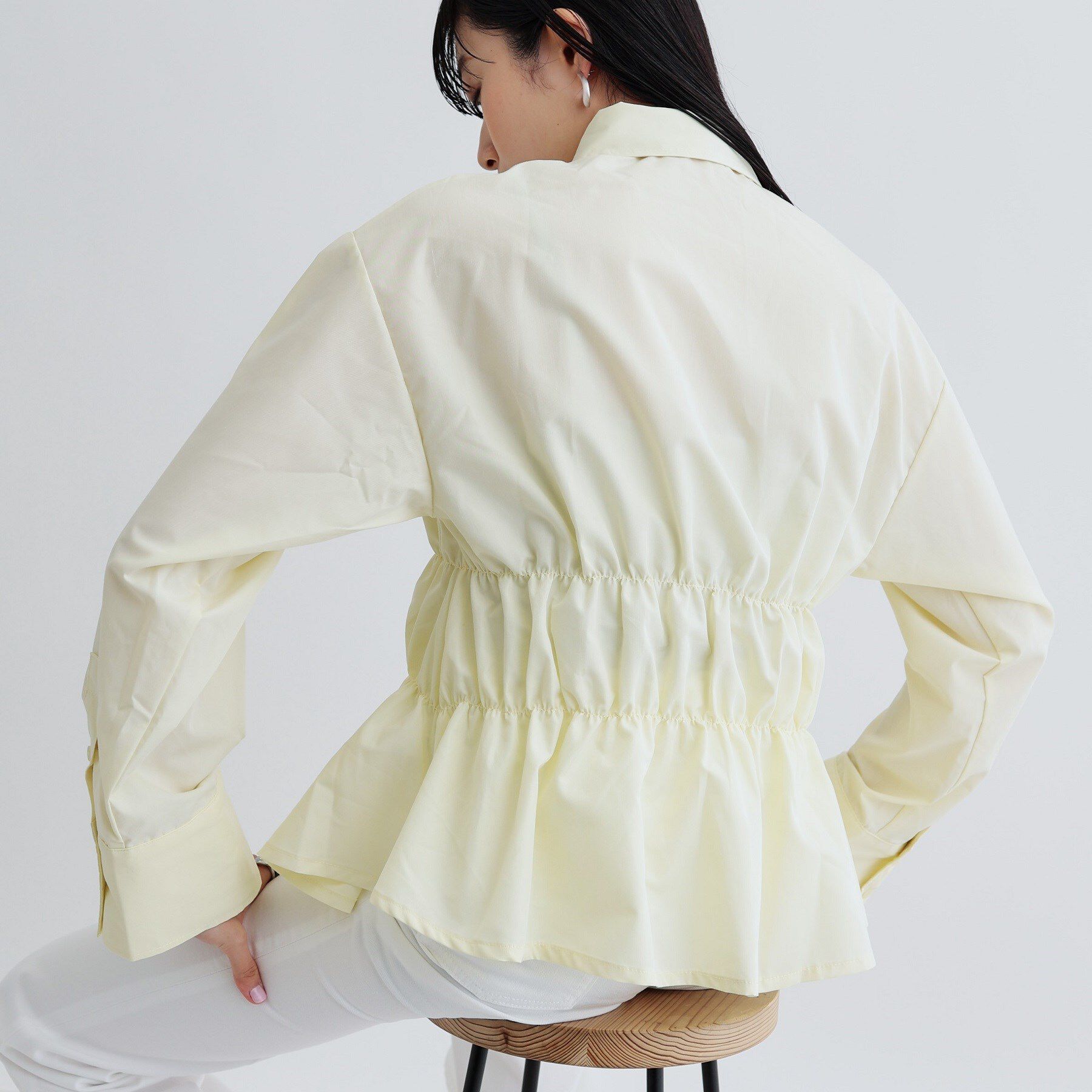 GALLEST「【ZOZO・一部店舗限定】シャーリングビスチェデザインシャツ」|シャツ・ブラウス|