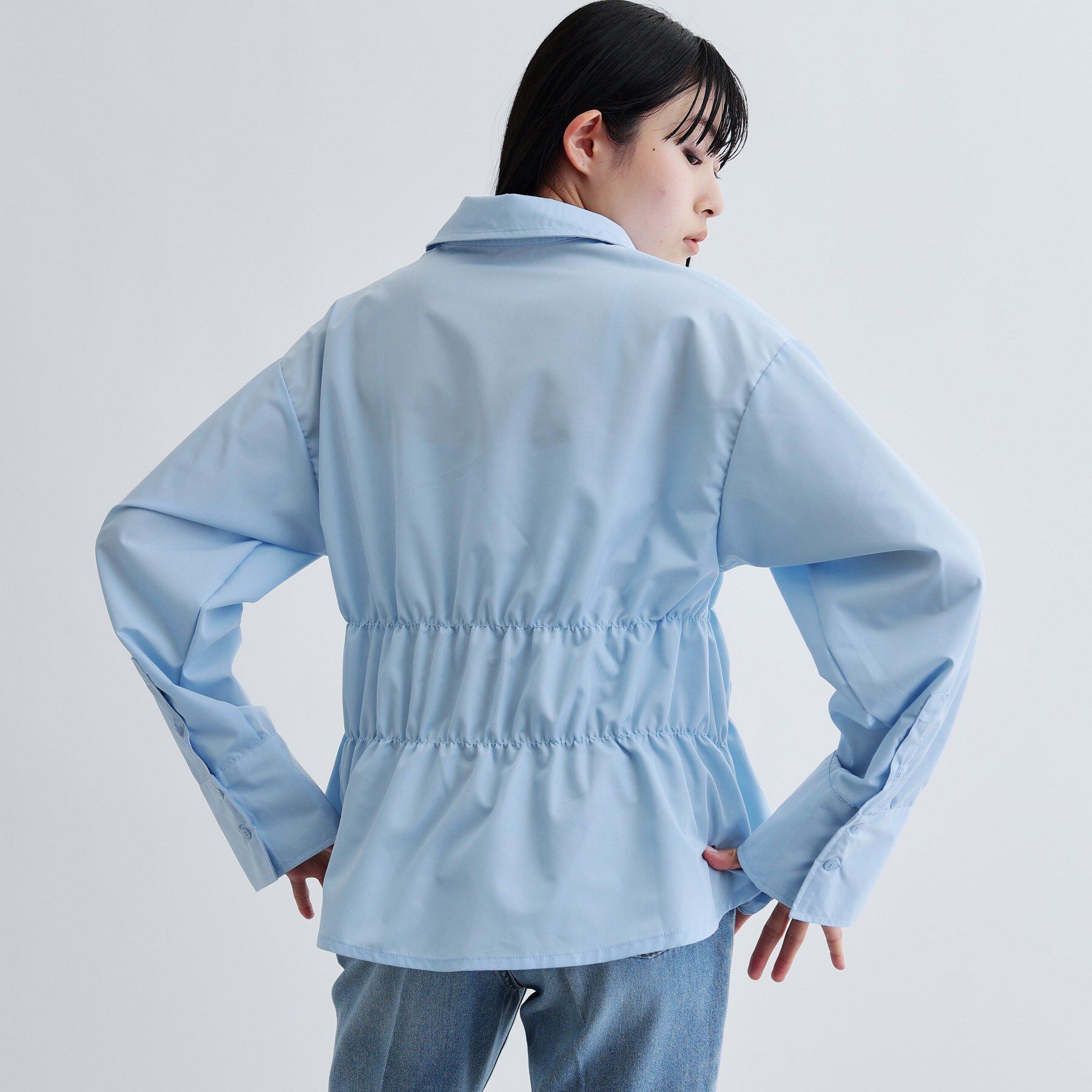GALLEST「【ZOZO・一部店舗限定】シャーリングビスチェデザインシャツ」|シャツ・ブラウス|