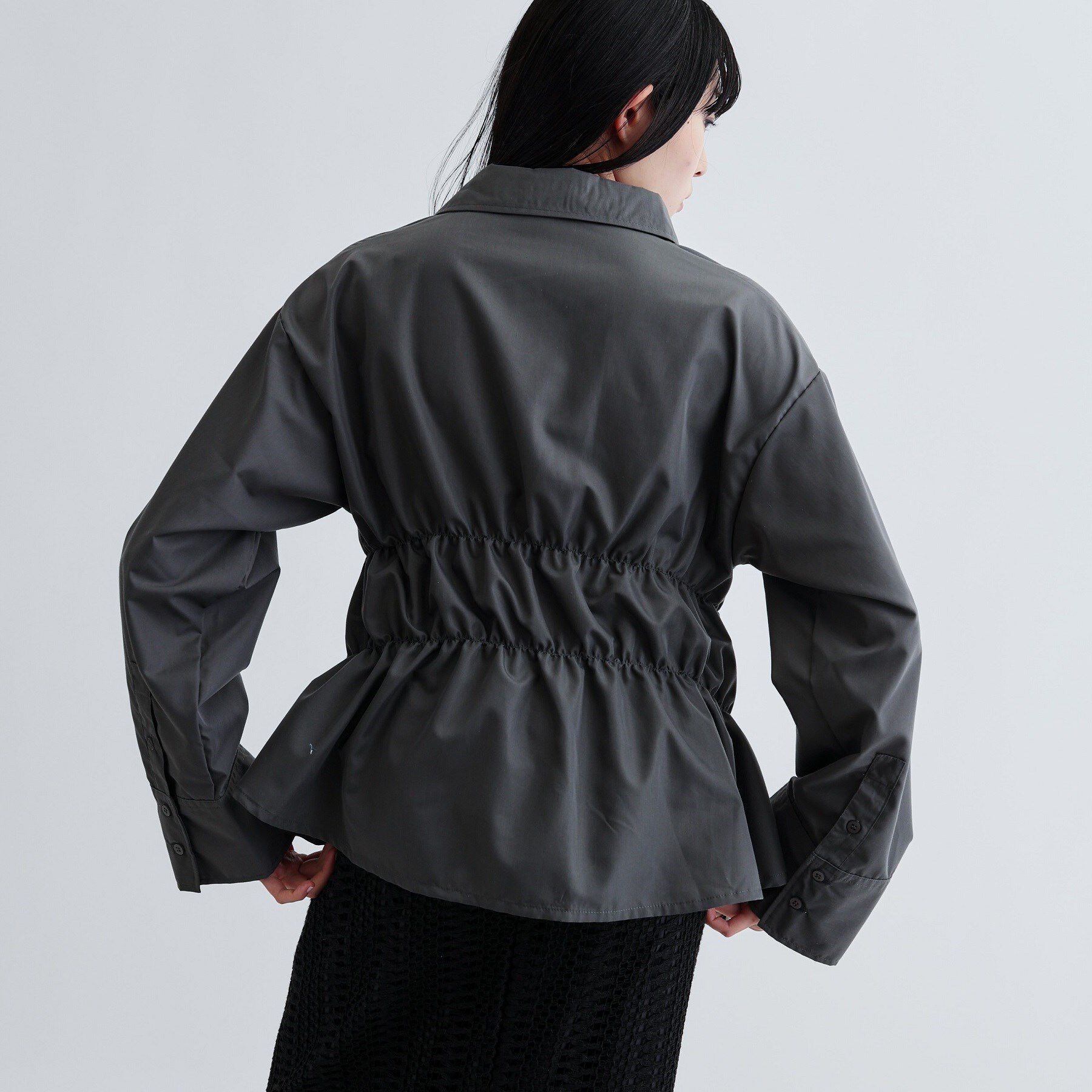 GALLEST「【ZOZO・一部店舗限定】シャーリングビスチェデザインシャツ」|シャツ・ブラウス|
