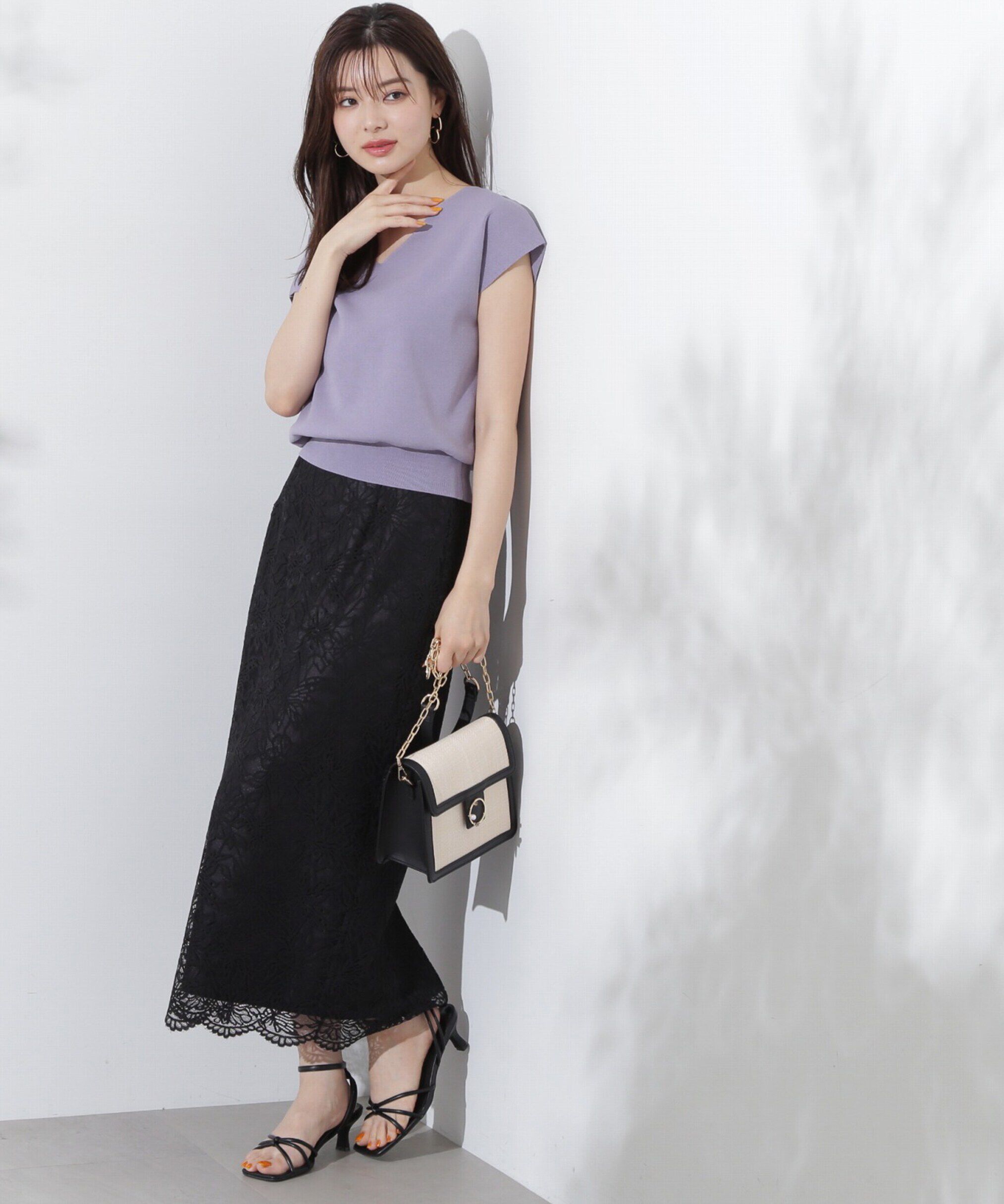 PROPORTION BODY DRESSING「レースタイトスカート」|スカート|