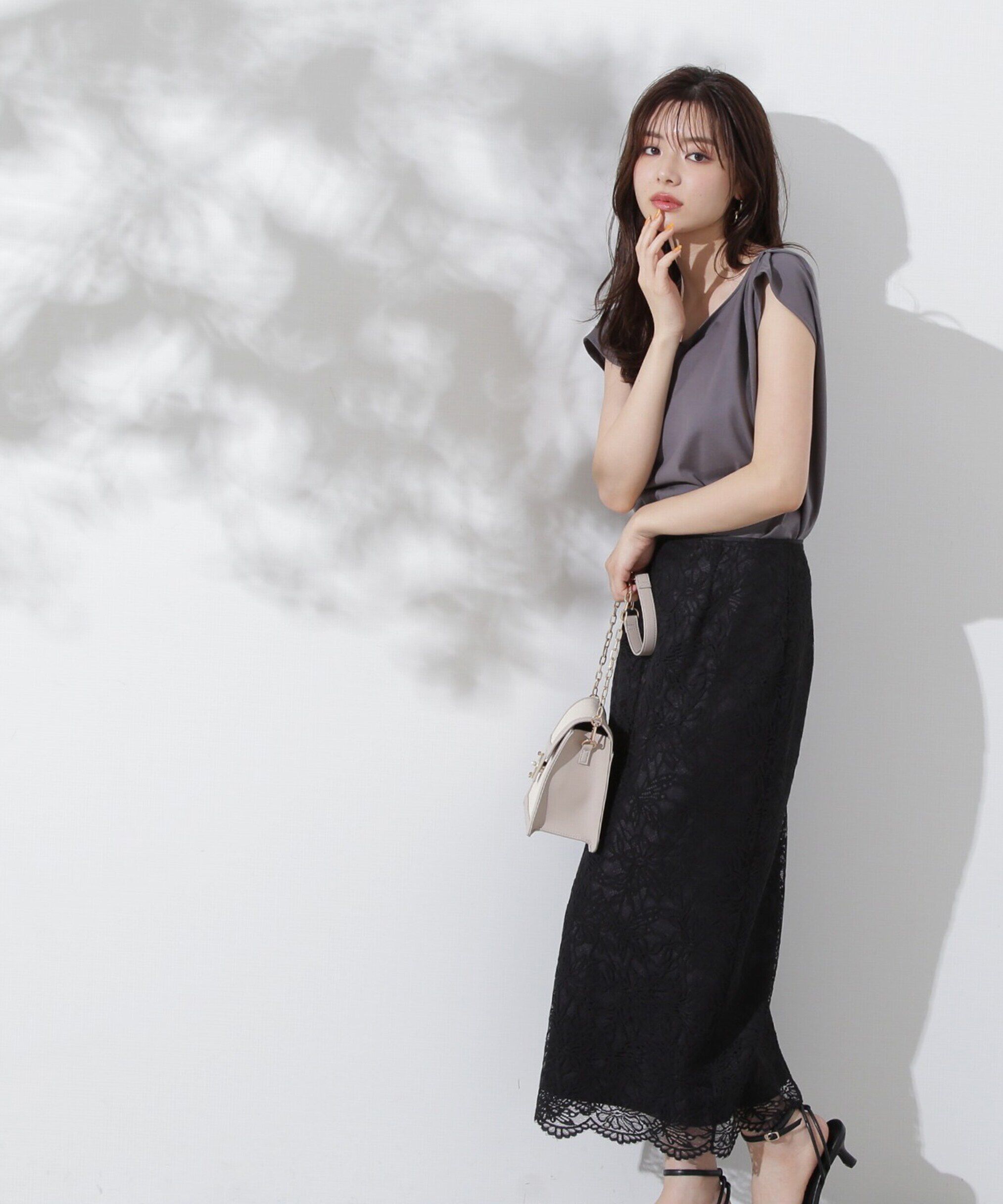 PROPORTION BODY DRESSING「レースタイトスカート」|スカート|