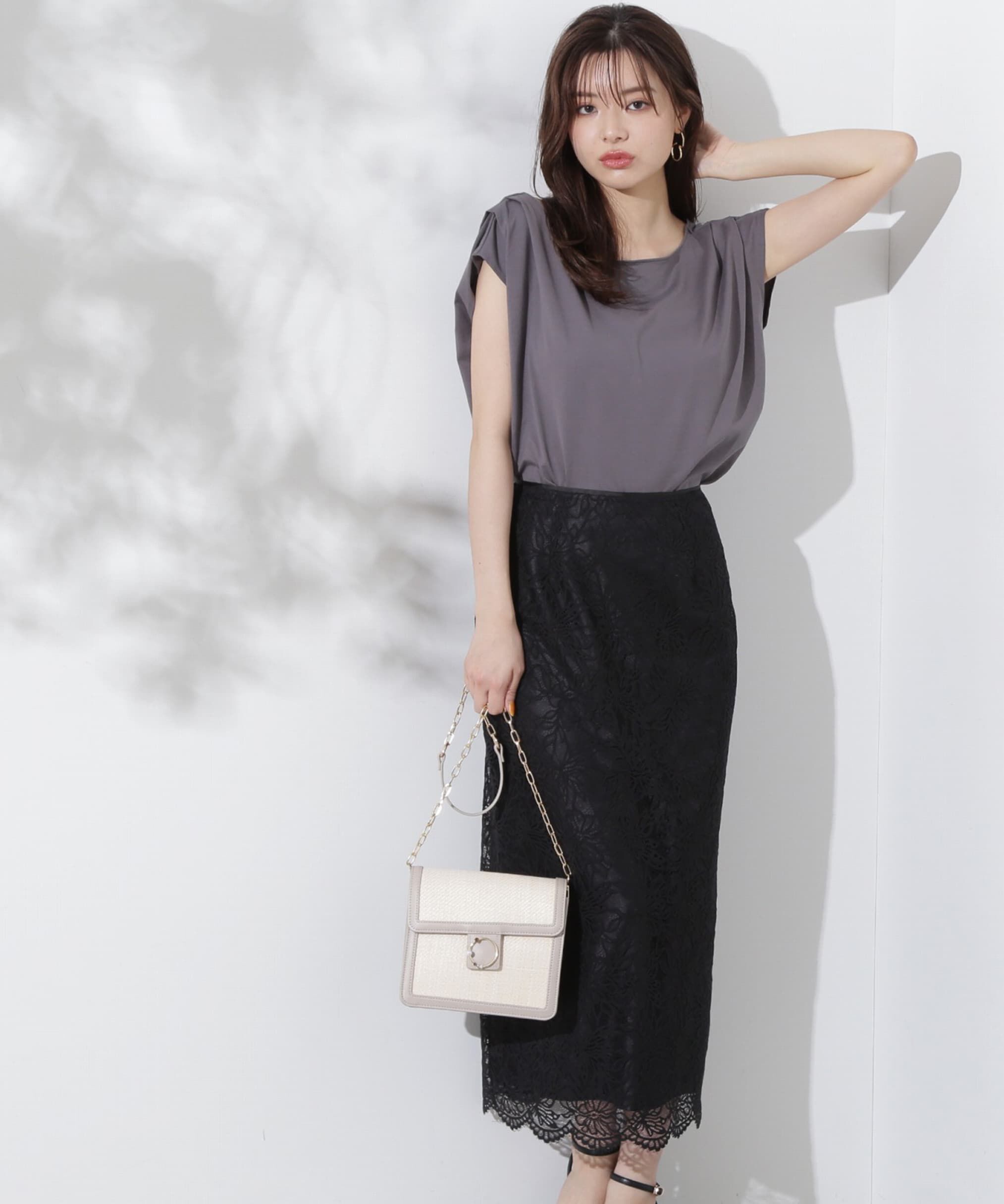 PROPORTION BODY DRESSING「レースタイトスカート」|スカート|