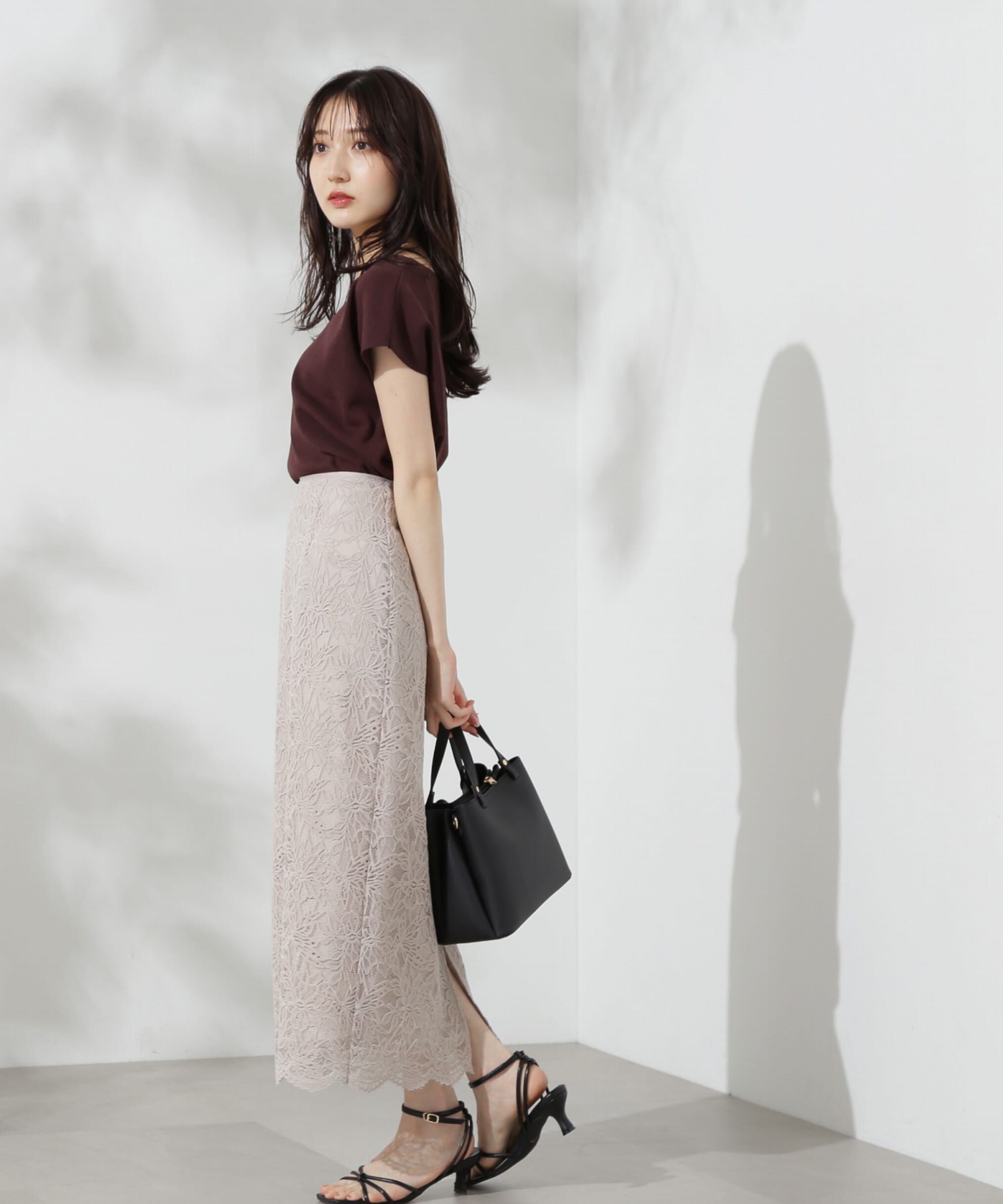 PROPORTION BODY DRESSING「レースタイトスカート」|スカート|