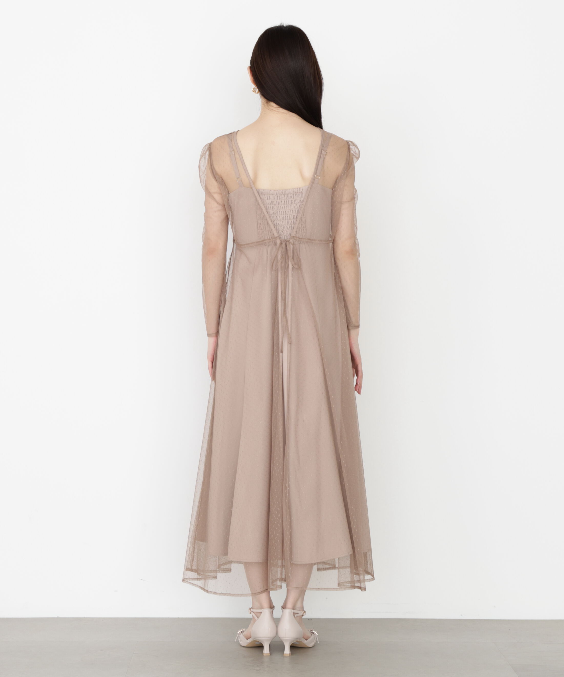 PROPORTION BODY DRESSING「＜藤田みりあさんコラボ＞キャミ付きチュールワンピース 25AW」|ワンピース|