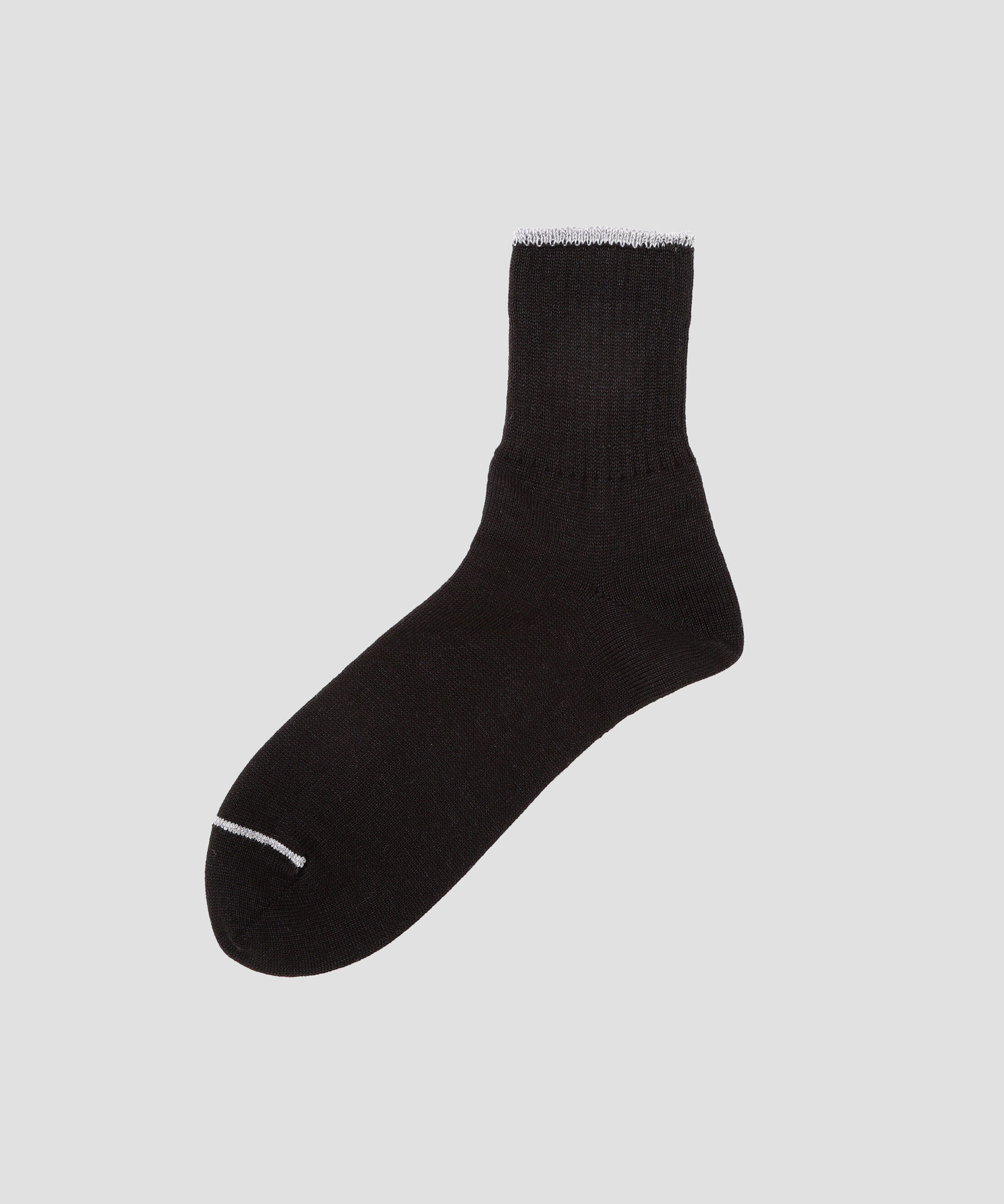 MARGARET HOWELL「WOOL RAMIE SOCKS」|ソックス|BLACK
