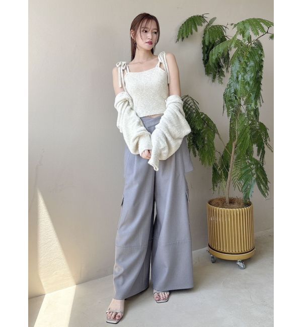 dazzlin「ミニシャギーラメニットカーデトップス」|カーディガン|