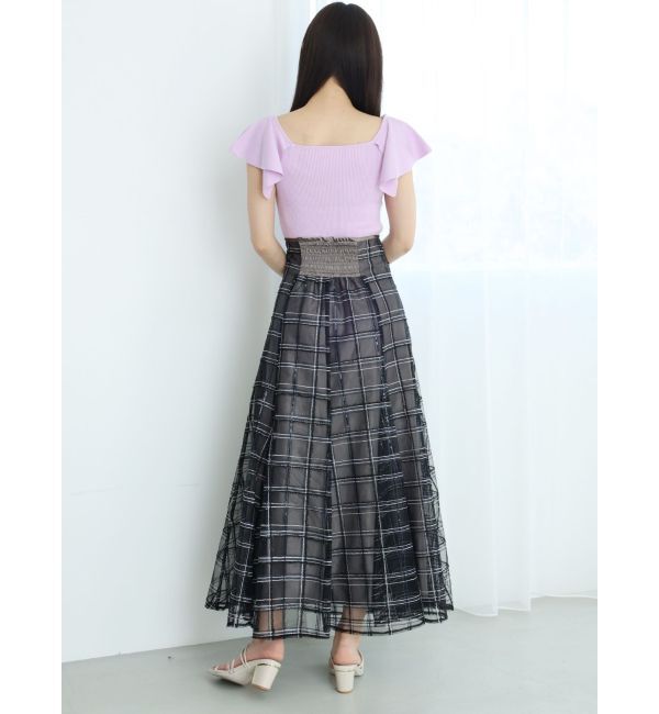 MERCURYDUO「スパンコールレーススカート」|スカート|